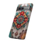 Colorful Mandala Phone Cover, Bohemian Style Accessory, Unique Gift for Her, Stylish Smartphone Protection