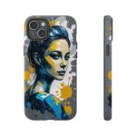 Vibrant, Artistic Tough Phone Case, Modern Art, Smartphone Accessories