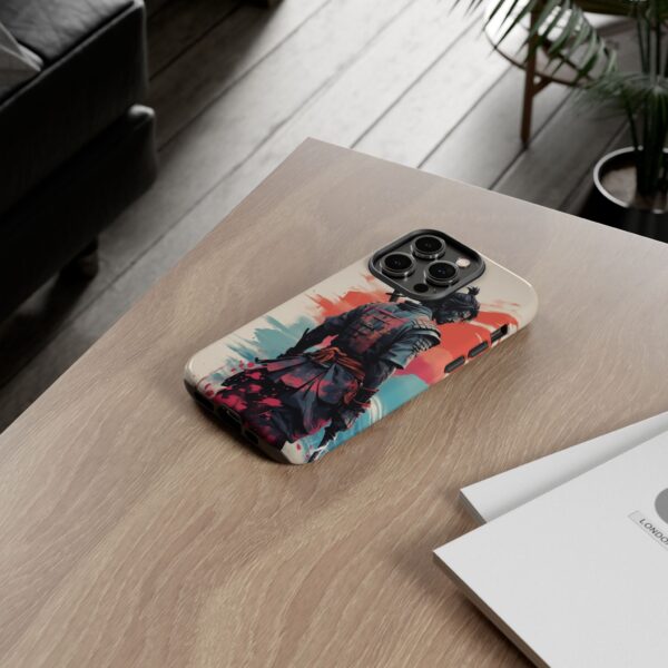 Samurai Warrior Phone Case, Tough Cases, Unique Phone Accessories, Phone Cover Gift, Gamer Phone Decor, Anime Style Case