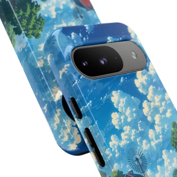 Dog-Themed Phone Case, Whimsical Pet Lover Case, Cute Animal Accessory, Nature Scene Protection, Gift for Dog Owners