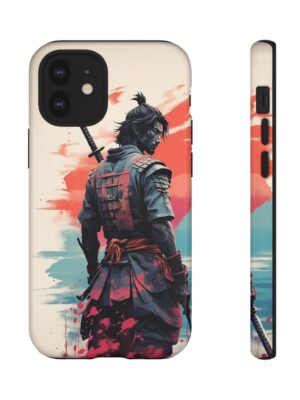 Samurai Warrior Phone Case, Tough Cases, Unique Phone Accessories, Phone Cover Gift, Gamer Phone Decor, Anime Style Case