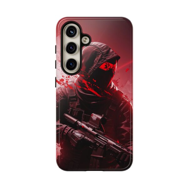 Red Urban Warrior Phone Case for Gamers & Action Fans
