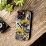 Floral Phone Case, Yellow Flower Design, Stylish Phone Protection