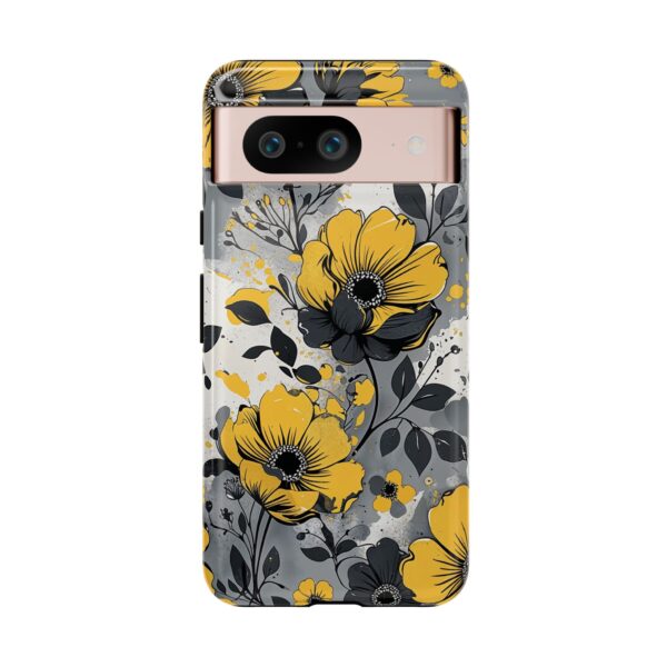 Floral Phone Case, Yellow Flower Design, Stylish Phone Protection