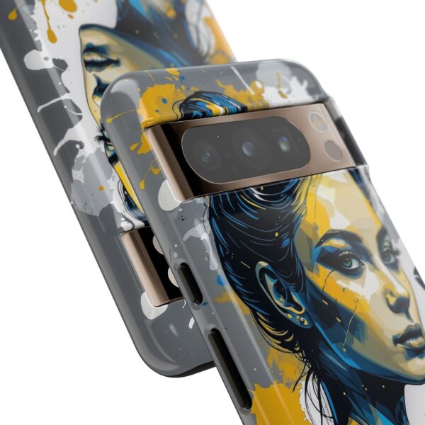 Vibrant, Artistic Tough Phone Case, Modern Art, Smartphone Accessories