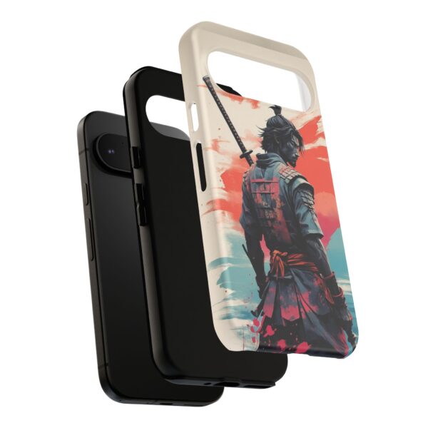 Samurai Warrior Phone Case, Tough Cases, Unique Phone Accessories, Phone Cover Gift, Gamer Phone Decor, Anime Style Case