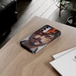 Fiery Design, Anime Style, Unique Cell Phone Accessory, Strong and Stylish