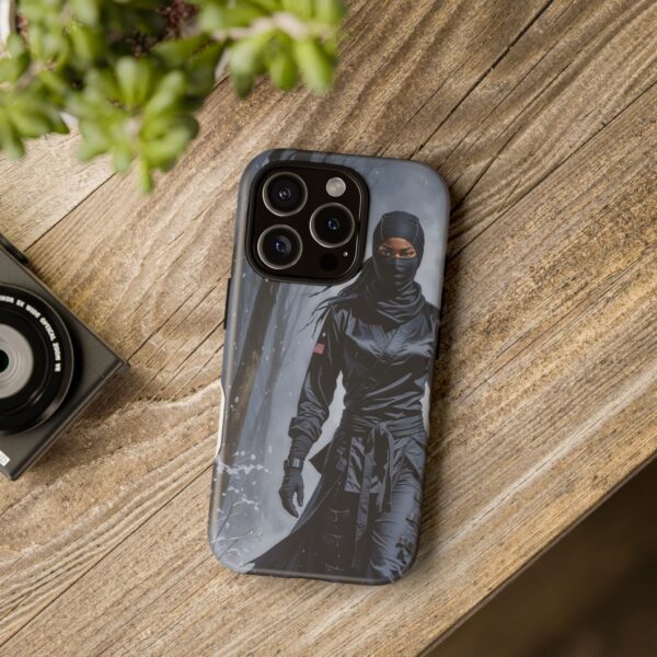 Artistic Phone Case, Ninja Aesthetic, Unique Smartphone Cover, Adventurous Spirit