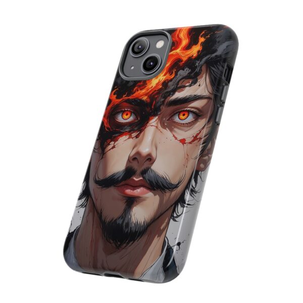 Fiery Design, Anime Style, Unique Cell Phone Accessory, Strong and Stylish