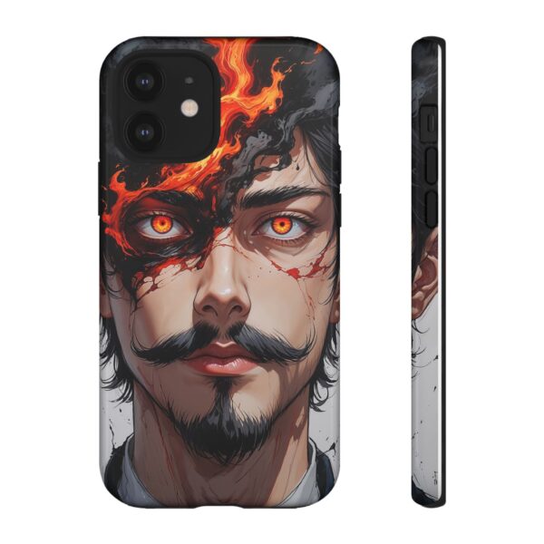Fiery Design, Anime Style, Unique Cell Phone Accessory, Strong and Stylish
