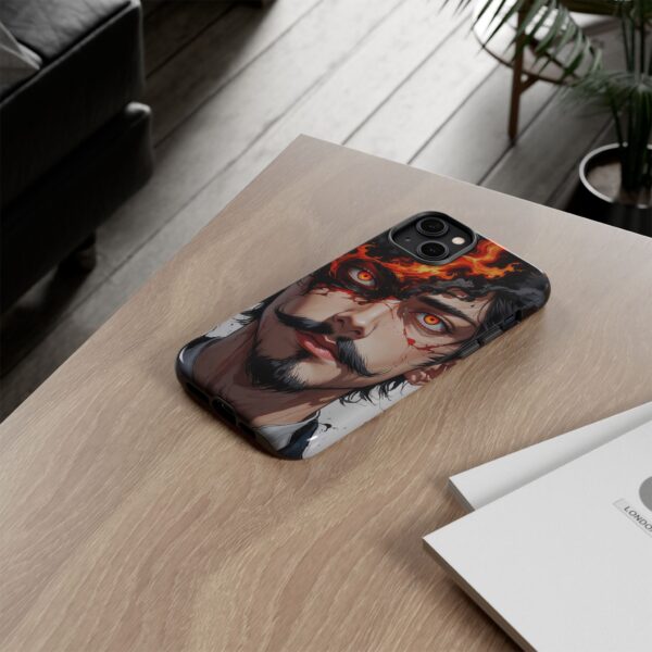 Fiery Design, Anime Style, Unique Cell Phone Accessory, Strong and Stylish