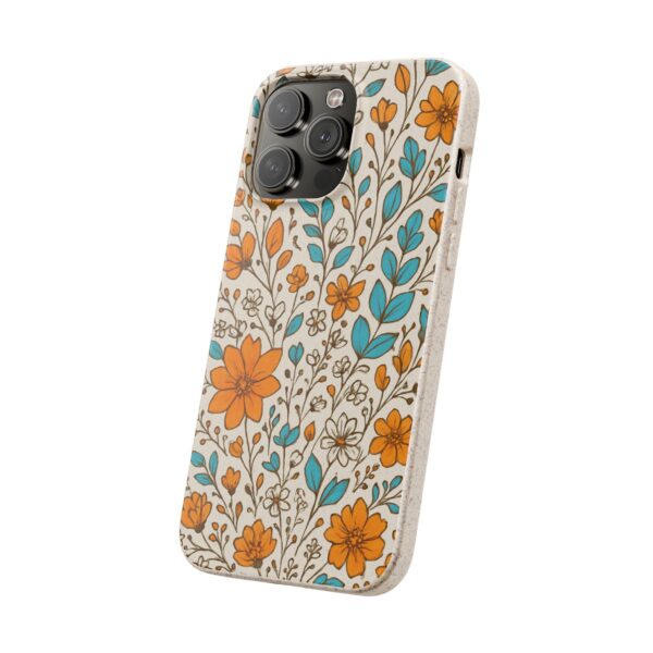 Floral Biodegradable Phone Case - Eco-Friendly Design for Nature Lovers