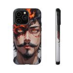 Fiery Design, Anime Style, Unique Cell Phone Accessory, Strong and Stylish