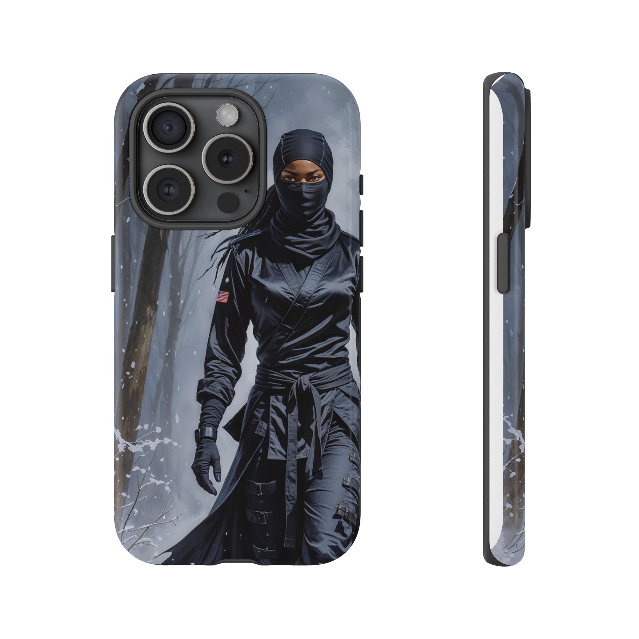 Artistic Phone Case, Ninja Aesthetic, Unique Smartphone Cover, Adventurous Spirit