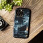 Stormy Seas Tough Phone Case - Pirate Ship Design