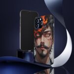 Fiery Design, Anime Style, Unique Cell Phone Accessory, Strong and Stylish