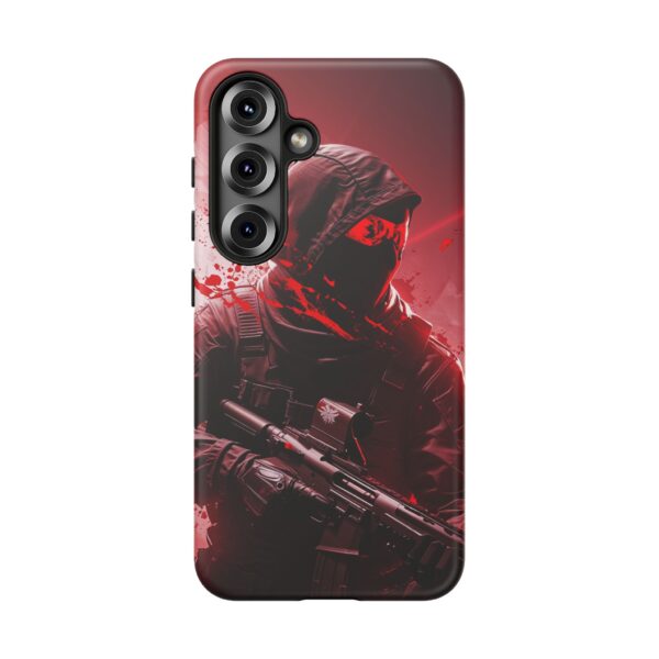 Red Urban Warrior Phone Case for Gamers & Action Fans