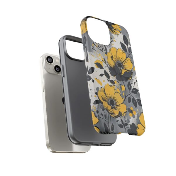 Floral Phone Case, Yellow Flower Design, Stylish Phone Protection
