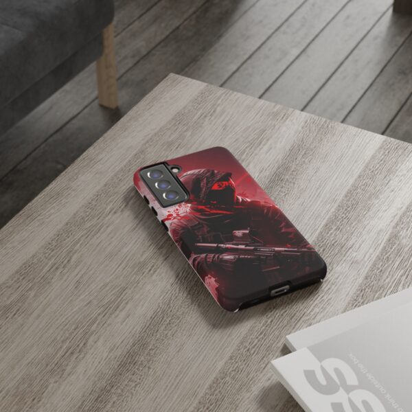 Red Urban Warrior Phone Case for Gamers & Action Fans