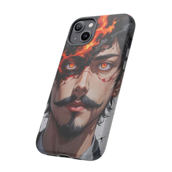 Fiery Design, Anime Style, Unique Cell Phone Accessory, Strong and Stylish