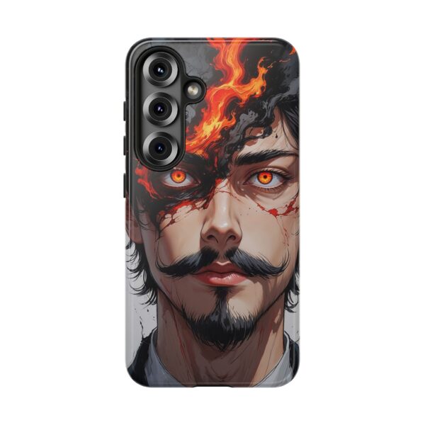 Fiery Design, Anime Style, Unique Cell Phone Accessory, Strong and Stylish