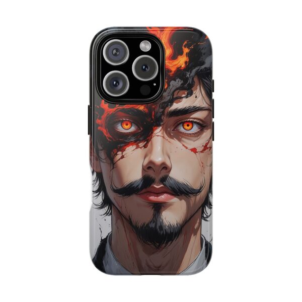 Fiery Design, Anime Style, Unique Cell Phone Accessory, Strong and Stylish