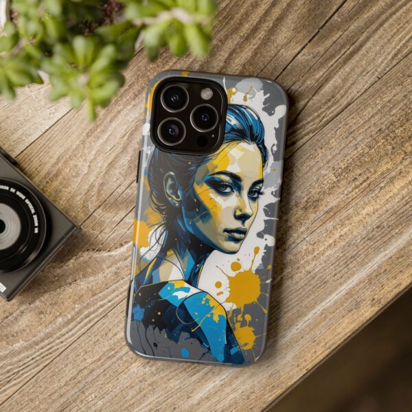 Vibrant, Artistic Tough Phone Case, Modern Art, Smartphone Accessories