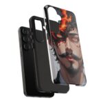 Fiery Design, Anime Style, Unique Cell Phone Accessory, Strong and Stylish