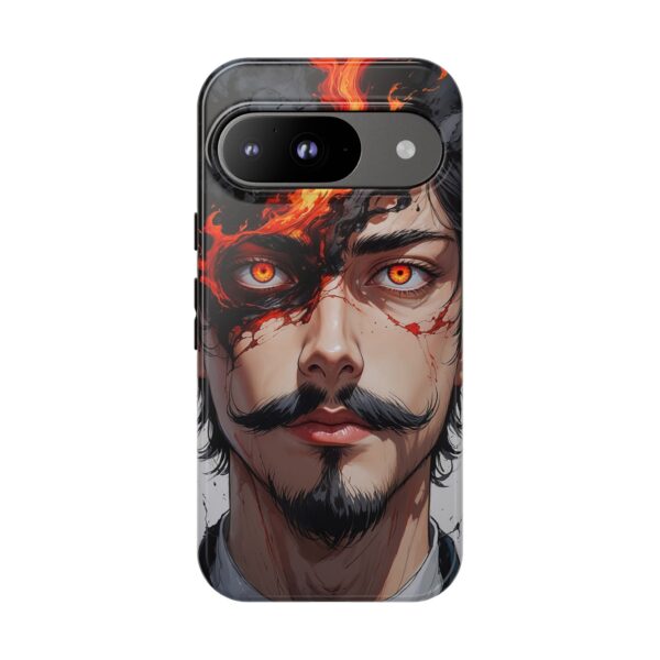 Fiery Design, Anime Style, Unique Cell Phone Accessory, Strong and Stylish