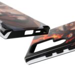 Fiery Design, Anime Style, Unique Cell Phone Accessory, Strong and Stylish