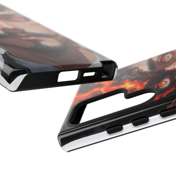 Fiery Design, Anime Style, Unique Cell Phone Accessory, Strong and Stylish