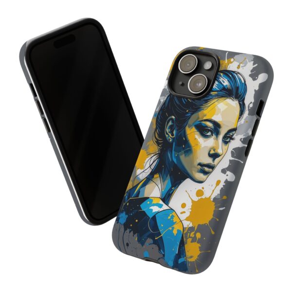 Vibrant, Artistic Tough Phone Case, Modern Art, Smartphone Accessories