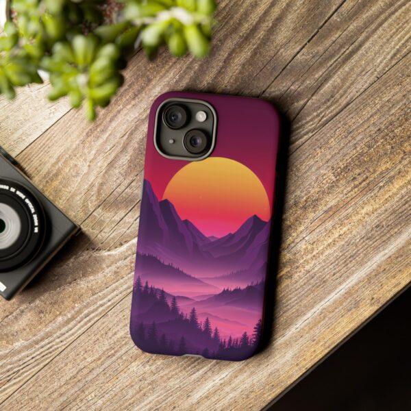 Mountain Sunset Phone Case - Tough Cases for Nature Lovers