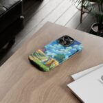 Dog-Themed Phone Case, Whimsical Pet Lover Case, Cute Animal Accessory, Nature Scene Protection, Gift for Dog Owners