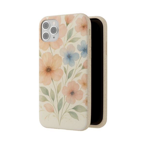 Floral Biodegradable Phone Case - Eco-Friendly Nature Design