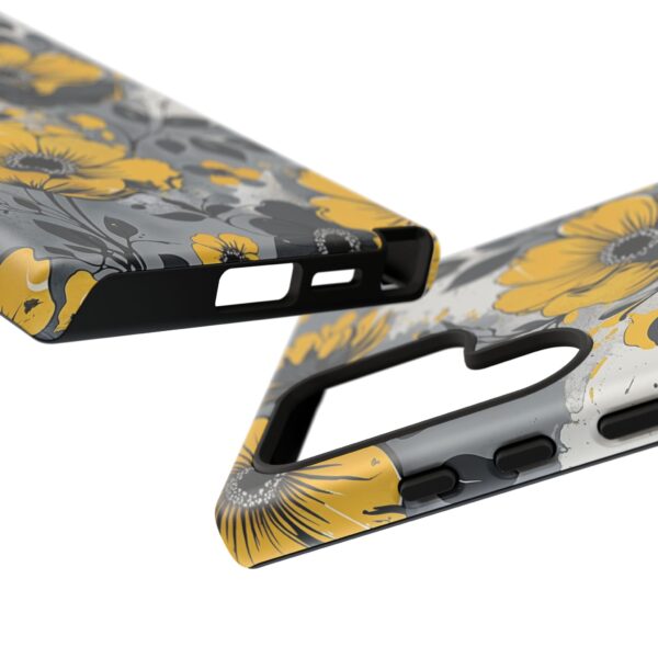 Floral Phone Case, Yellow Flower Design, Stylish Phone Protection