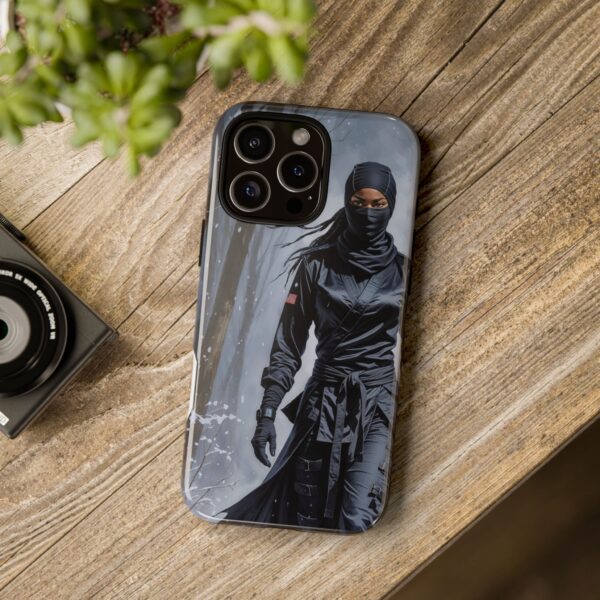 Artistic Phone Case, Ninja Aesthetic, Unique Smartphone Cover, Adventurous Spirit