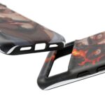 Fiery Design, Anime Style, Unique Cell Phone Accessory, Strong and Stylish