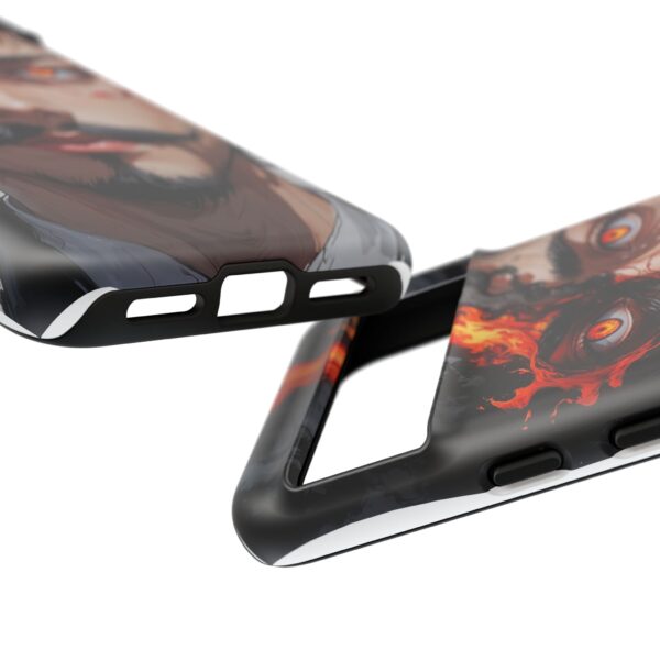 Fiery Design, Anime Style, Unique Cell Phone Accessory, Strong and Stylish