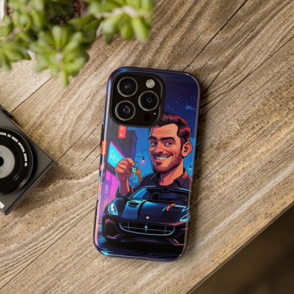 Stylish Car Enthusiast Phone Case with Key Design