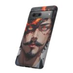 Fiery Design, Anime Style, Unique Cell Phone Accessory, Strong and Stylish