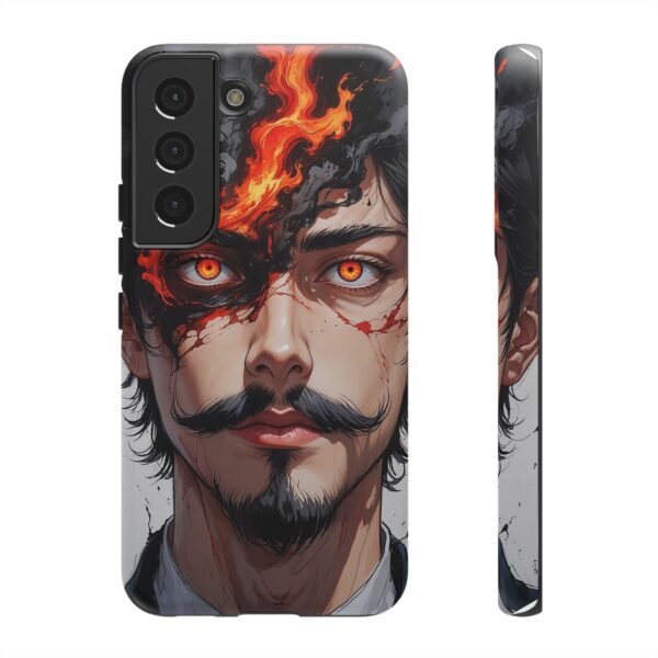 Fiery Design, Anime Style, Unique Cell Phone Accessory, Strong and Stylish
