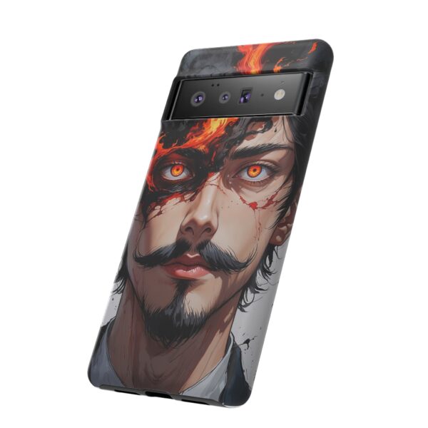 Fiery Design, Anime Style, Unique Cell Phone Accessory, Strong and Stylish
