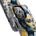 Vibrant, Artistic Tough Phone Case, Modern Art, Smartphone Accessories