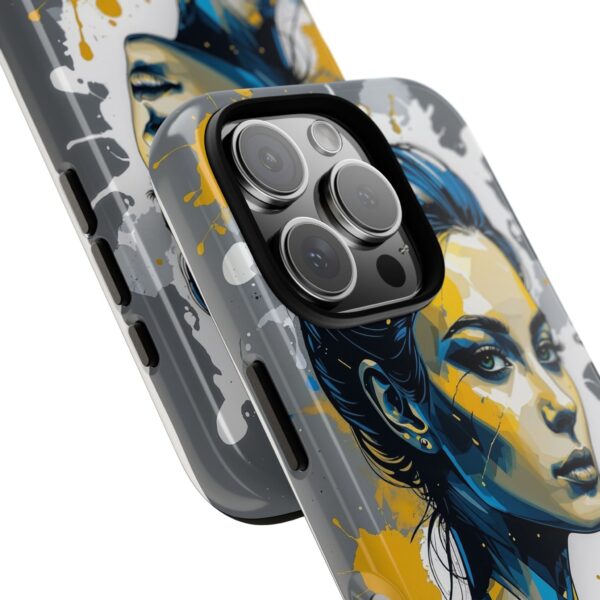 Vibrant, Artistic Tough Phone Case, Modern Art, Smartphone Accessories