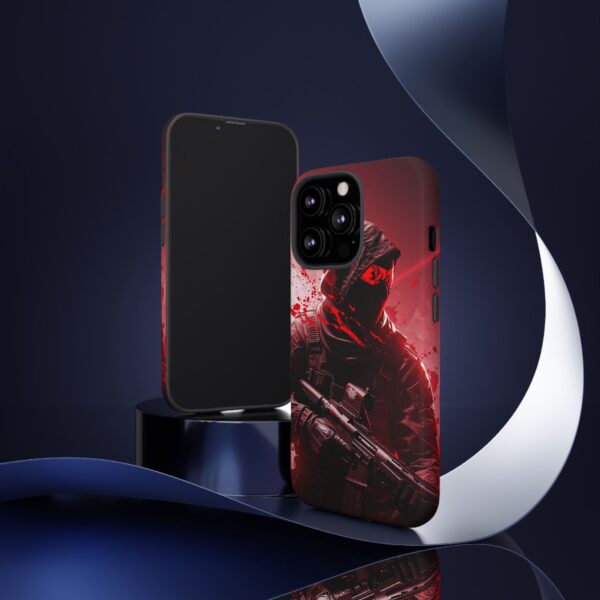 Red Urban Warrior Phone Case for Gamers & Action Fans