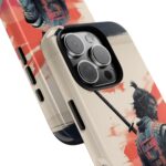Samurai Warrior Phone Case, Tough Cases, Unique Phone Accessories, Phone Cover Gift, Gamer Phone Decor, Anime Style Case