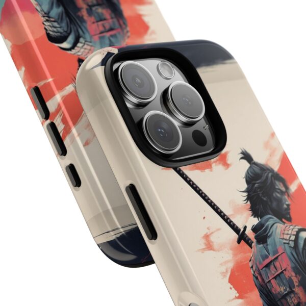 Samurai Warrior Phone Case, Tough Cases, Unique Phone Accessories, Phone Cover Gift, Gamer Phone Decor, Anime Style Case