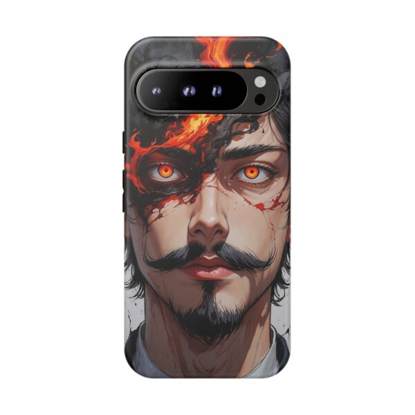 Fiery Design, Anime Style, Unique Cell Phone Accessory, Strong and Stylish