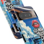 Cool Phone Case for Truck Lovers, Trucking Gifts, Unique Truck Driver Accessories, Kiss Mutha Truckin Cash Design, Fun Car Enthusiast Gift